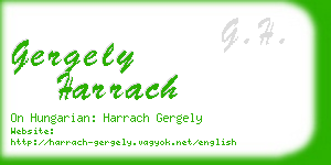 gergely harrach business card